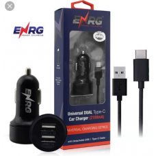 UNIVERSAL DUAL TYPE C CHARGER BLACK