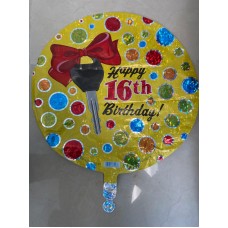 18" 16TH BDAY DOTS HOLO