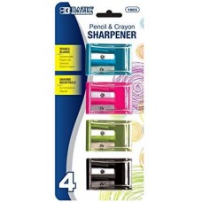 BAZIC 4/PK PENCIL SHARPENER
