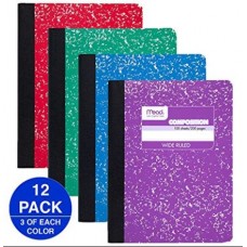 Mead Composition Fashion - Pack of 12
