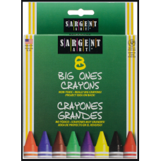SARGENT 8 BIG ONES CRAYONS