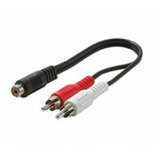 RCA Y ADAPTER 2M-1F