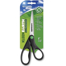 8 STRAIGHT HANDLE SCISSOR BLK
