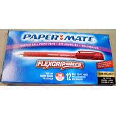 PAPER MATE PEN, FLEXGRIP RED