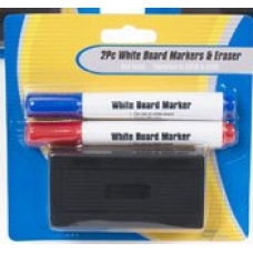  WHITE BOARD MARKER 2PC W/ ERASER
