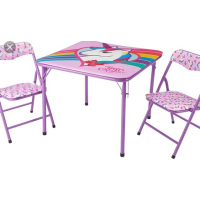 FLUFFY UNICORN 3PC TABLE SET