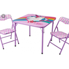 FLUFFY UNICORN 3PC TABLE SET