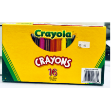 CRAYOLA LARGE CRAYONS 16PCS