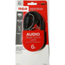 RCA OPTICAL CABLE W/ MINI ADAPT